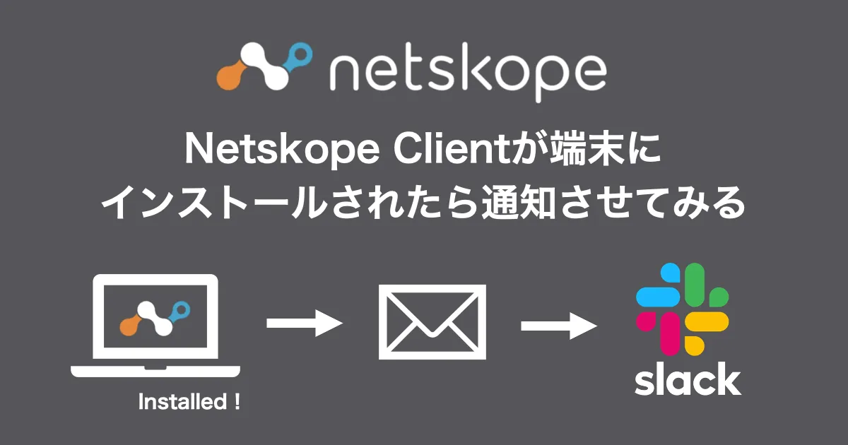 Netskope Clientが端末にインストールされたら通知させてみる