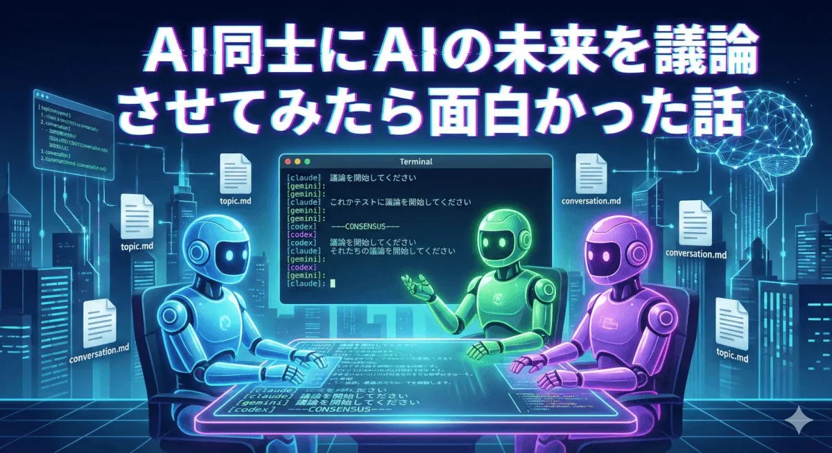 AI同士にAIの未来を議論させてみたら面白かった話