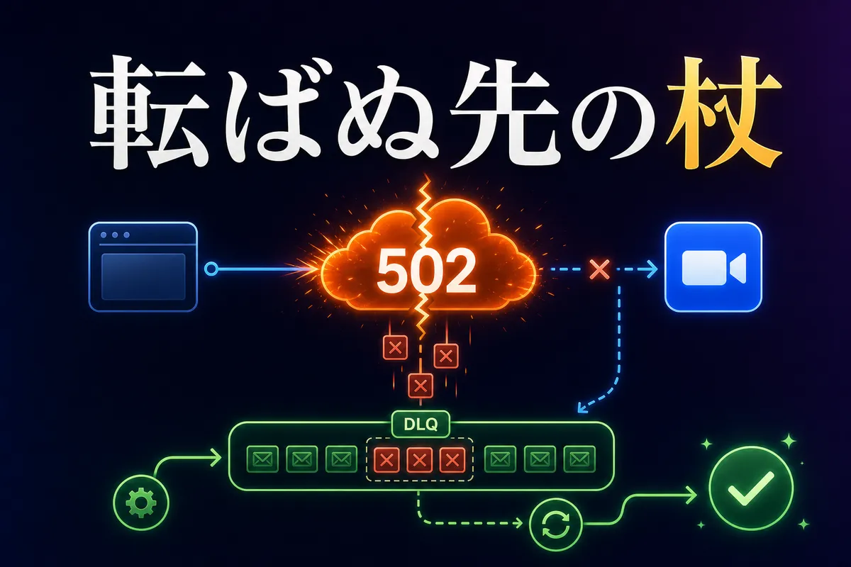 Zoom OAuth で Cloudflare 502 が瞬発した話 — 監視は鳴るが、DLQ が救った