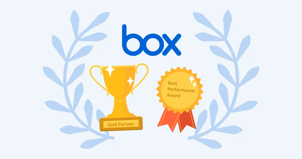 BoxのGold PartnerとBest Performance Awardを頂いたよ！