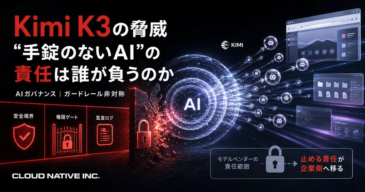 Fabel 5やGPT5.6のようなAIの賢さより、権利無視のKimi K3という中国AIの脅威