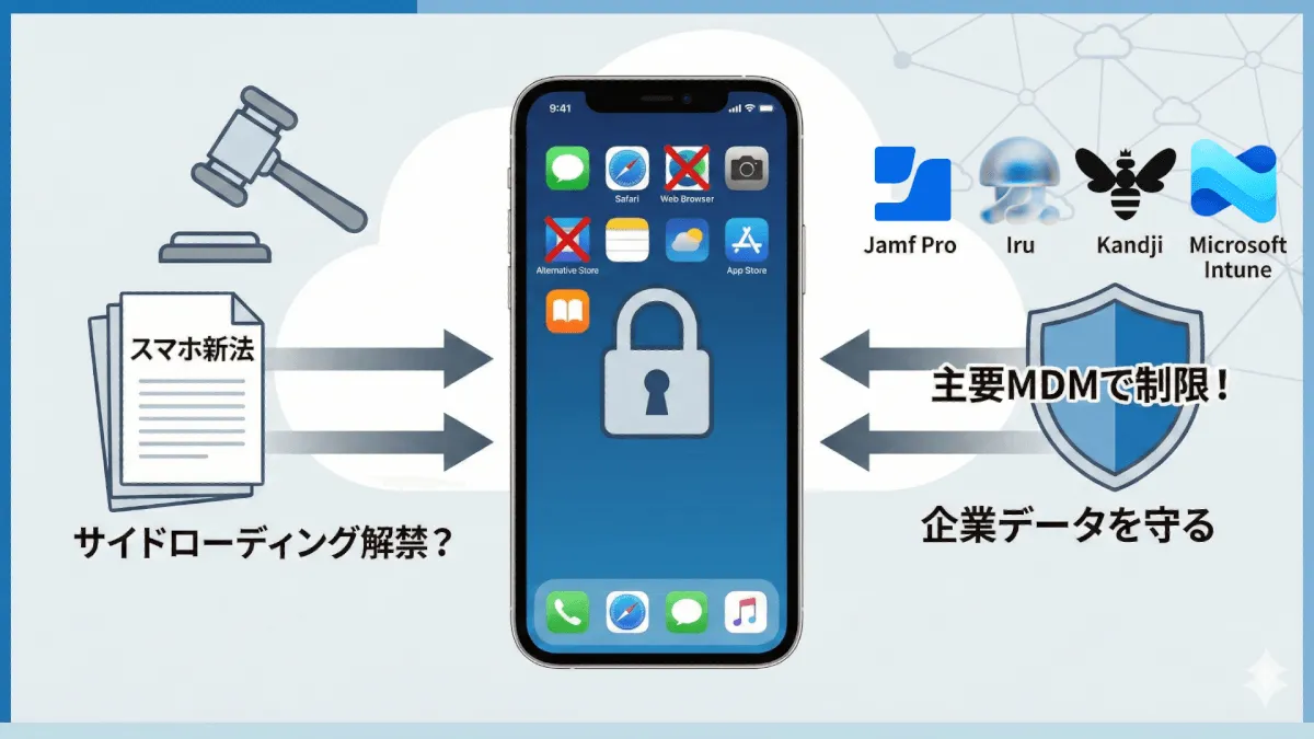 スマホ新法に対応してiPhoneアプリのサイドローディングを制限しておこう