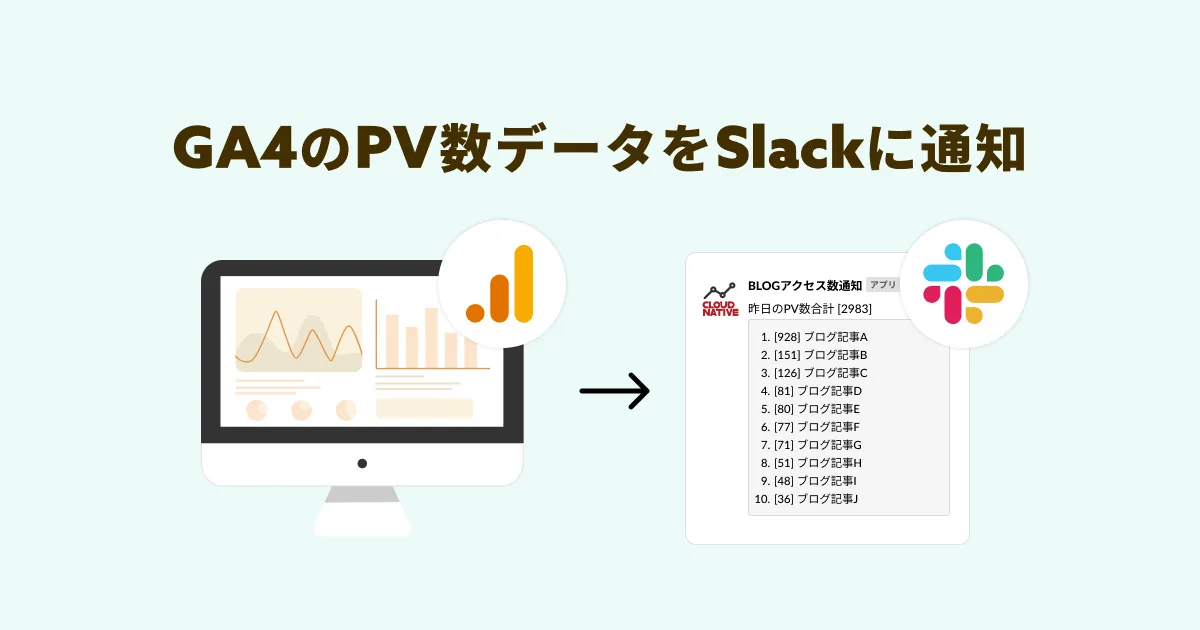 WorkatoでサイトのPV数をSlackに通知させてみた