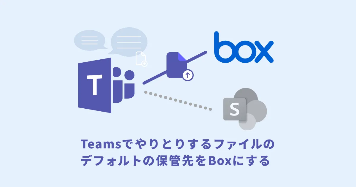 新しいBox for Teamsで、Teamsへの添付ファイルの保管先をBoxに集約する