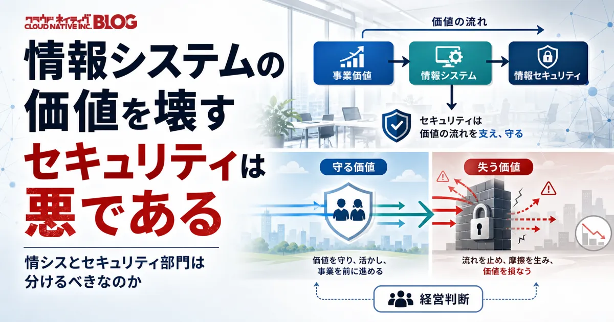 情報システムの価値を壊すセキュリティは悪である