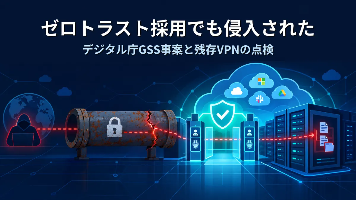 ゼロトラスト採用でも侵入された｜デジタル庁GSS事案と残存VPNの点検