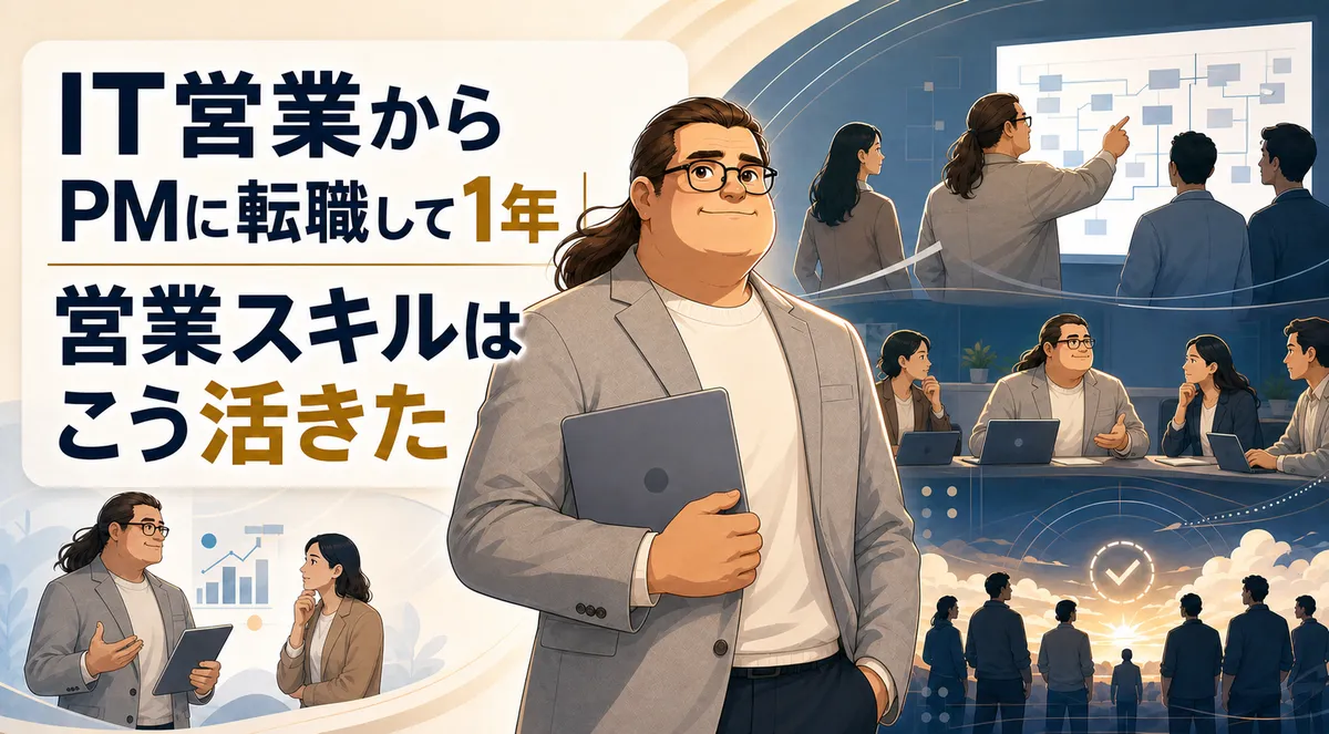 IT営業からPMに転職して1年｜営業スキルはこう活きた 