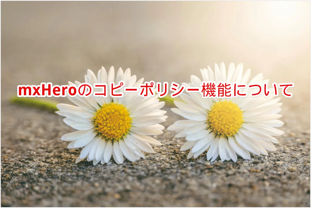 mxHeroのコピーポリシー機能について